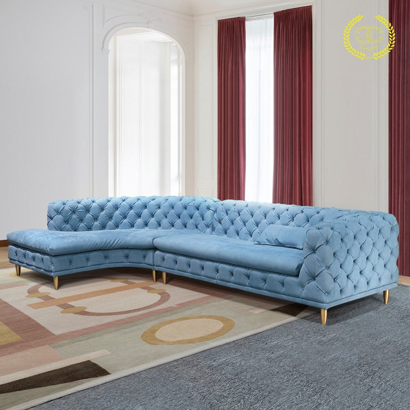 Curved corner sofa