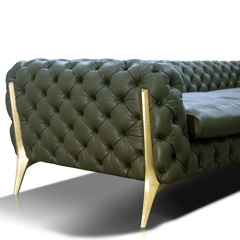 Retro high copper leg sofa