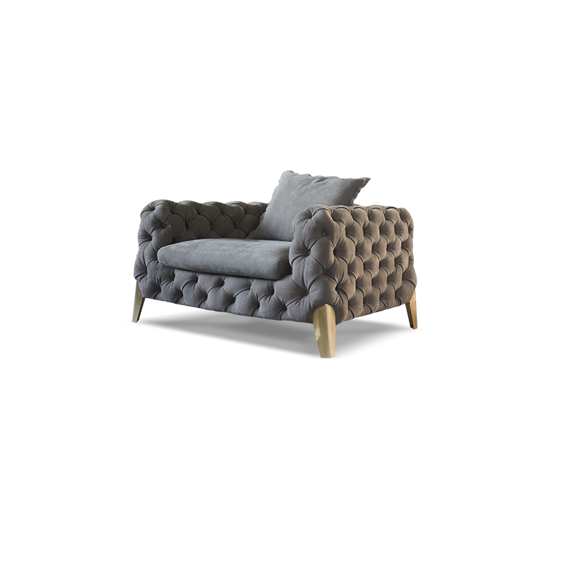 American style low copper leg sofa