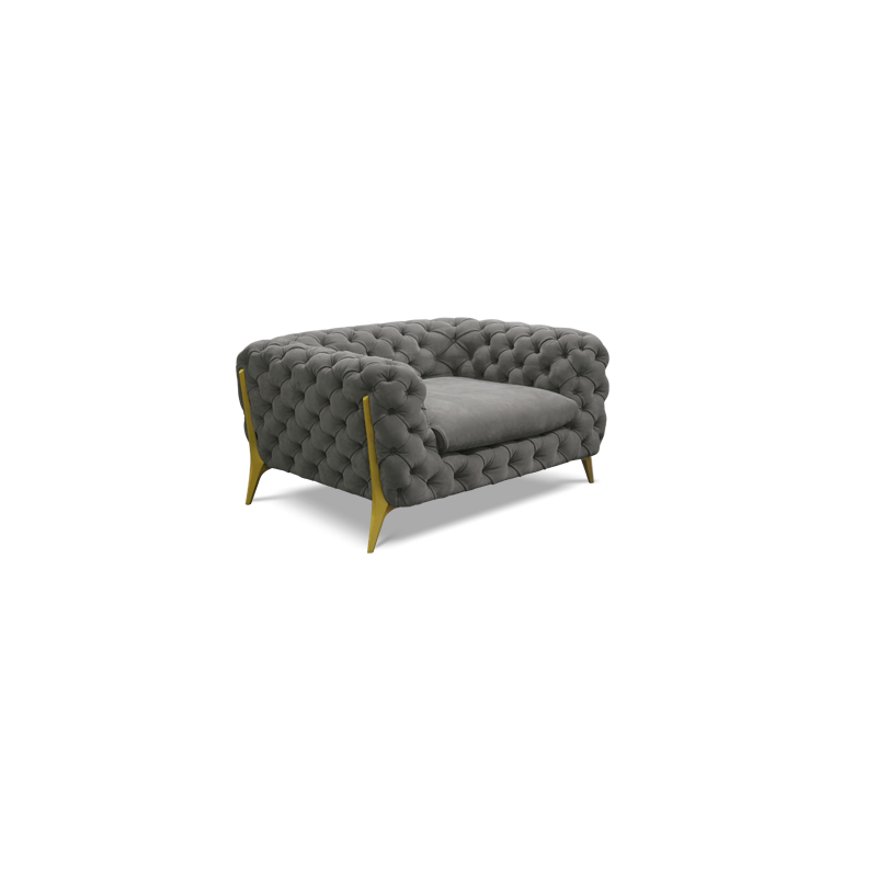 Retro high copper leg sofa