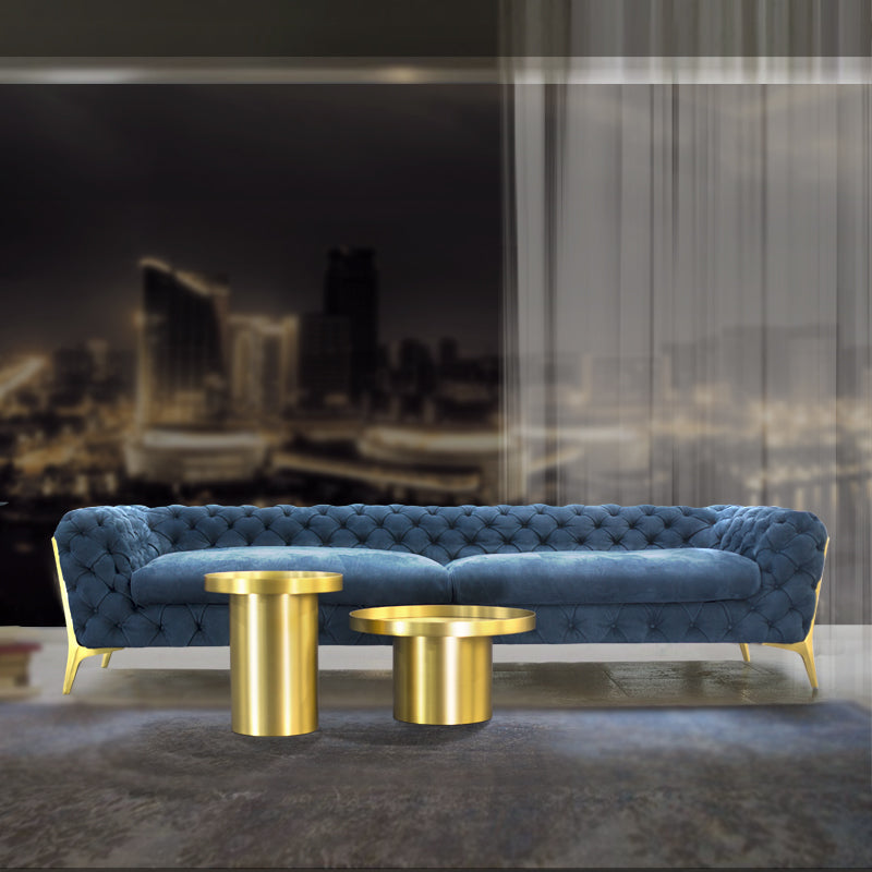 Retro high copper leg sofa