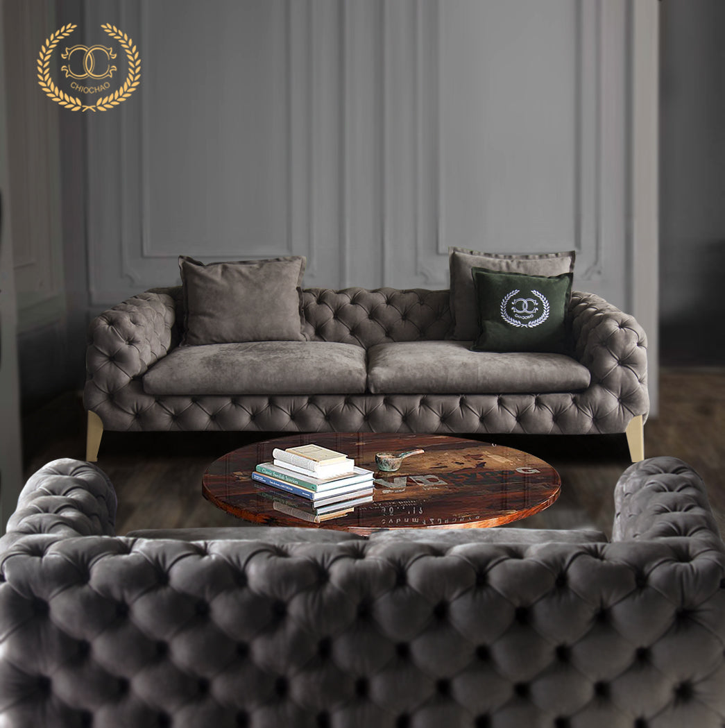 American style low copper leg sofa