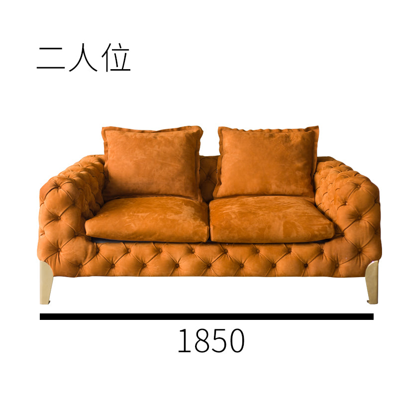 American style low copper leg sofa