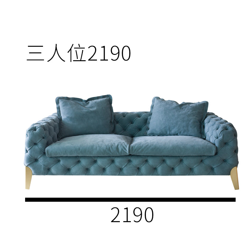 American style low copper leg sofa