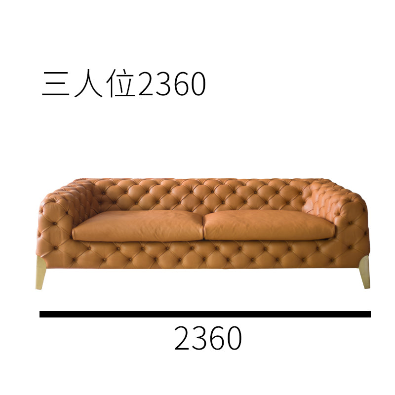 American style low copper leg sofa