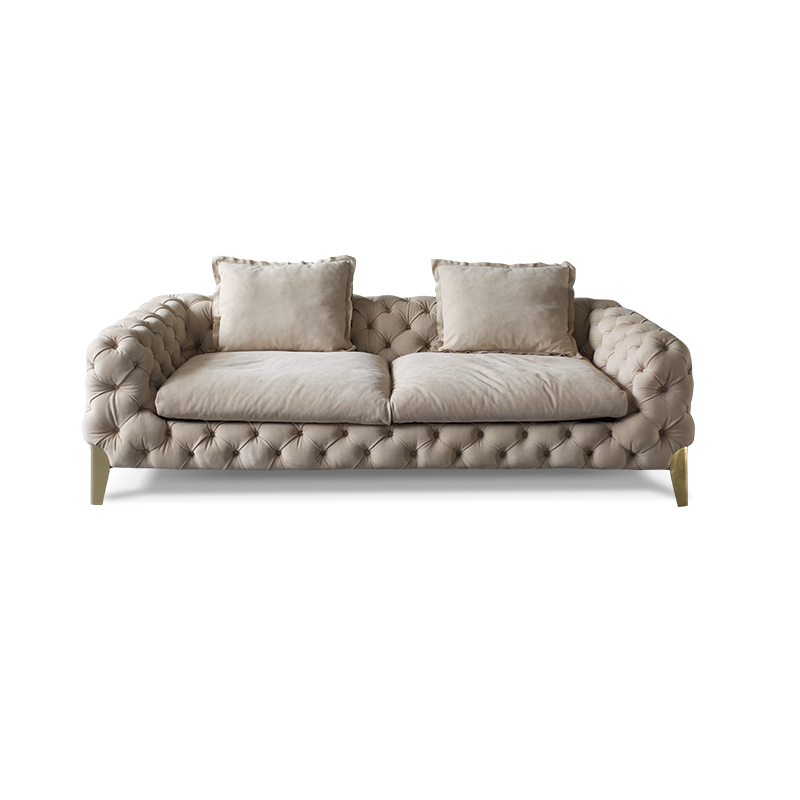 American style low copper leg sofa