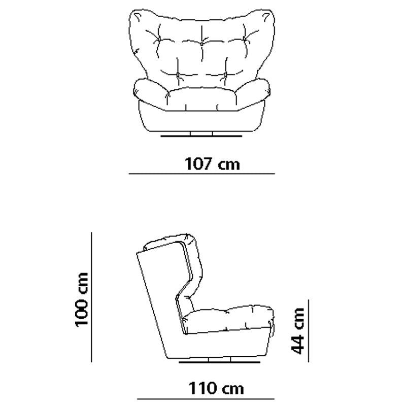 Cloud swivel chair