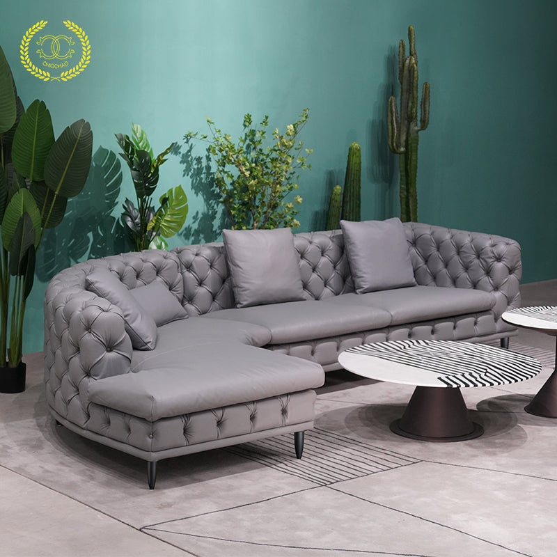 Curved corner sofa