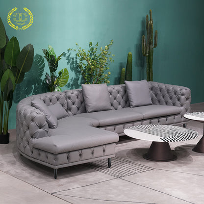 Curved corner sofa