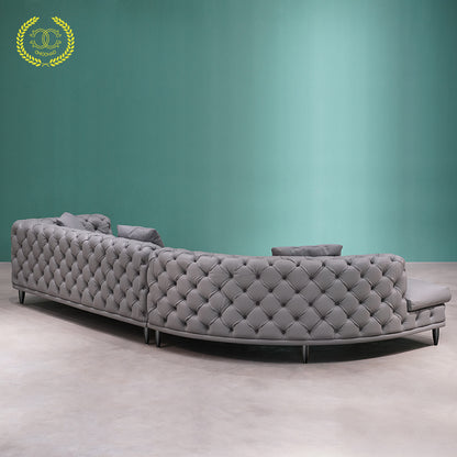 Curved corner sofa