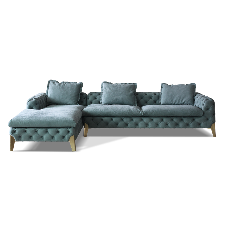 American style low copper leg sofa
