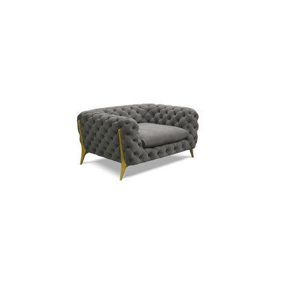 Retro high copper leg sofa