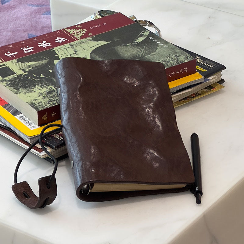 Genuine leather notebook