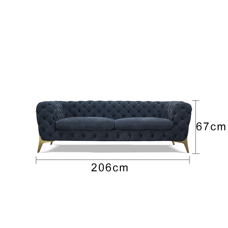 Retro high copper leg sofa