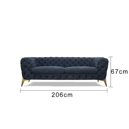 Retro high copper leg sofa