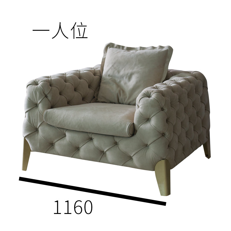 American style low copper leg sofa