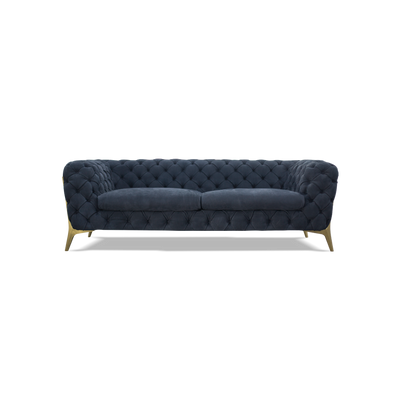 Retro high copper leg sofa