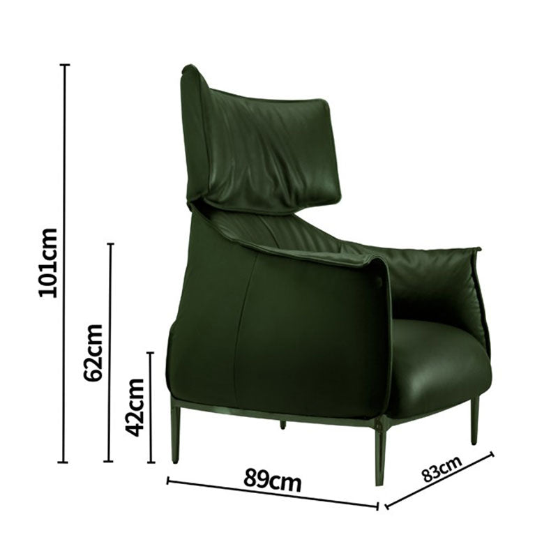High-back leisure armchair