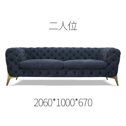 Retro high copper leg sofa