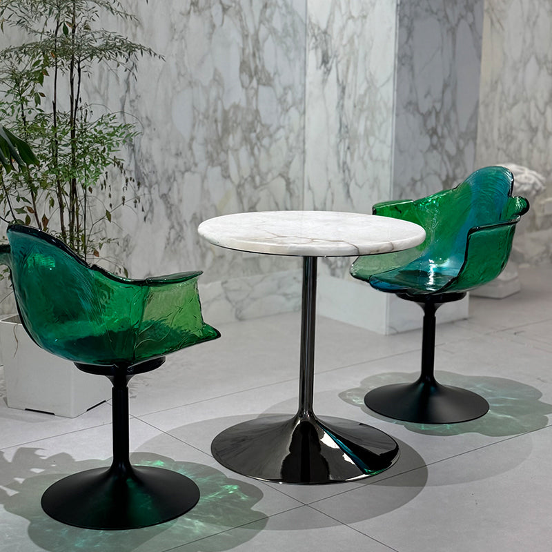 Custom glowing small round table