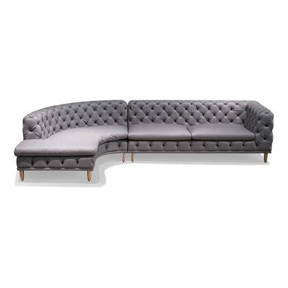 Curved corner sofa