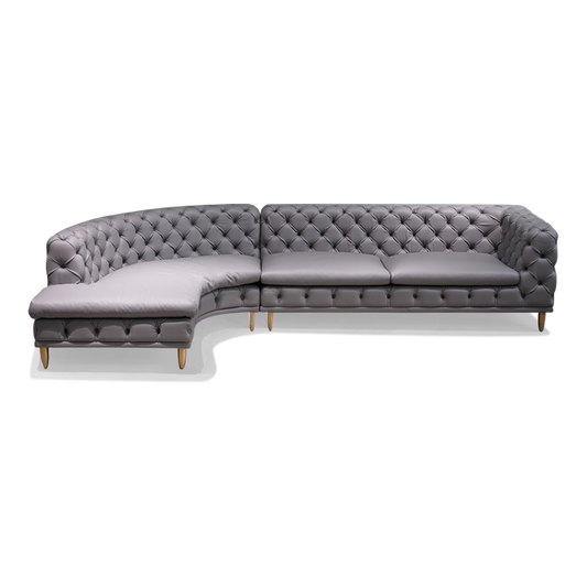 Curved corner sofa