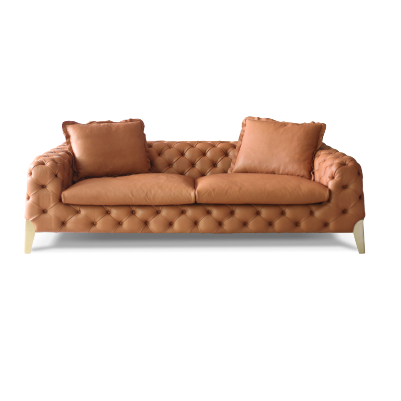 American style low copper leg sofa