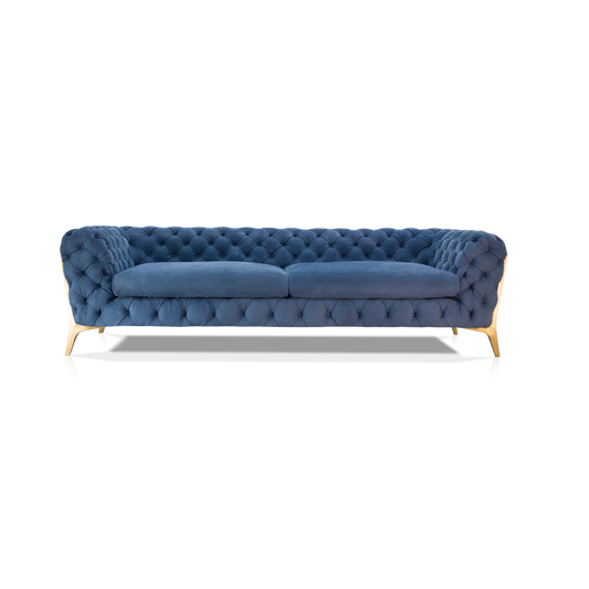 Retro high copper leg sofa