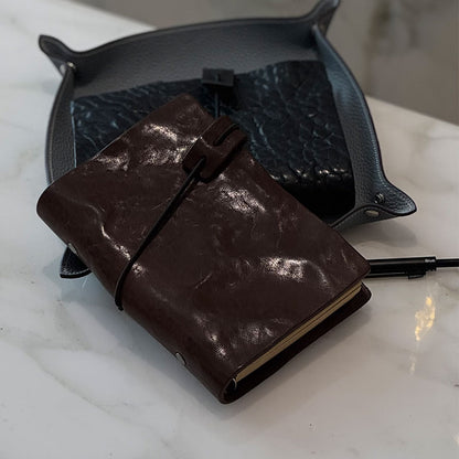 Genuine leather notebook