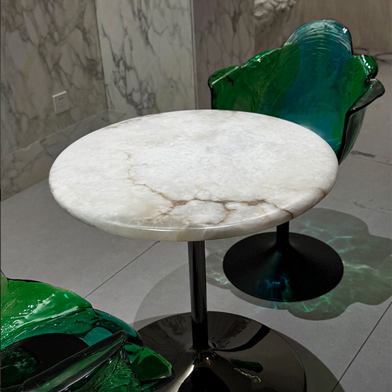 Custom glowing small round table