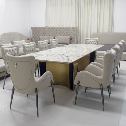 High back dining chair