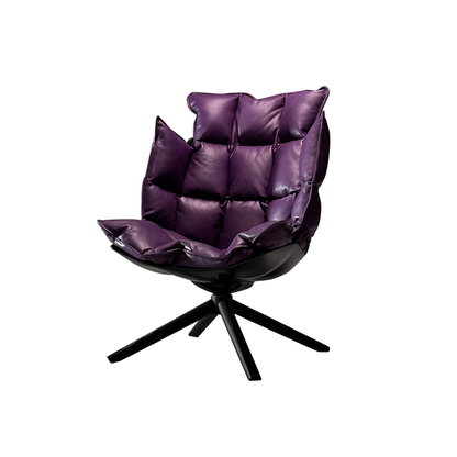 Husk swivel arm chair