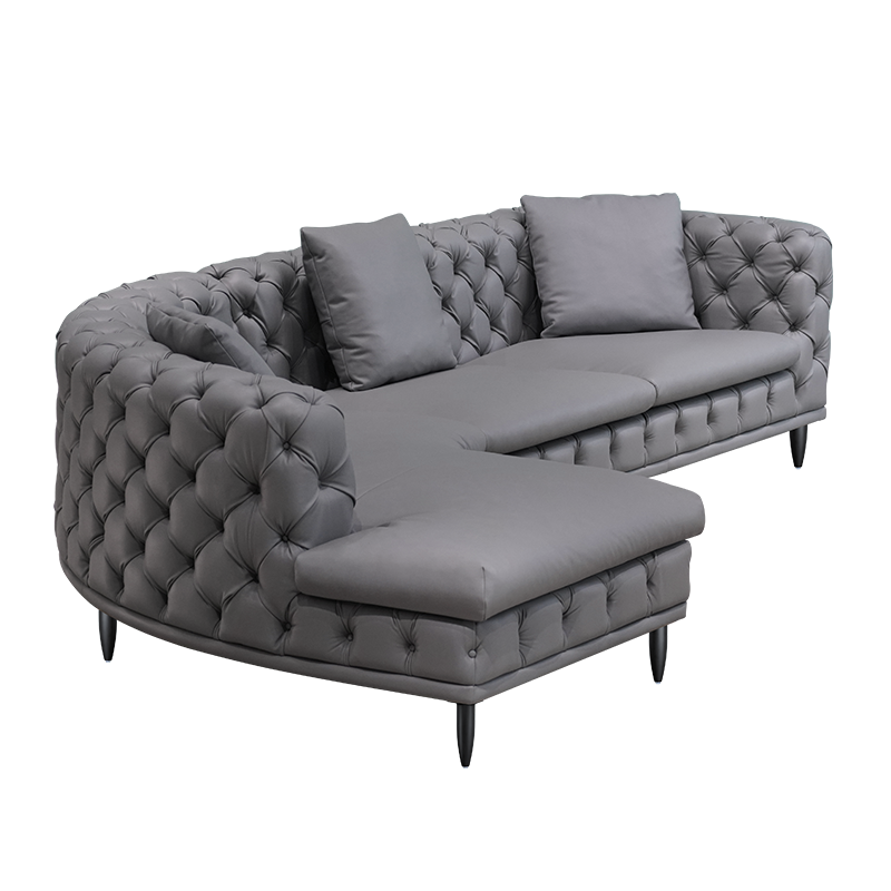 Curved corner sofa