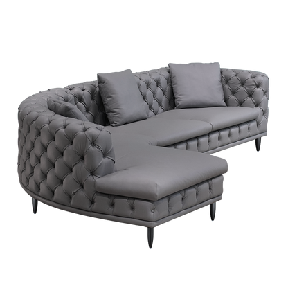 Curved corner sofa