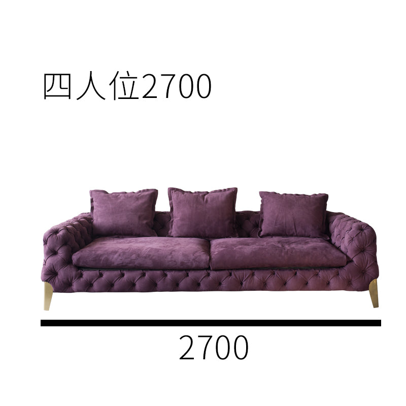 American style low copper leg sofa