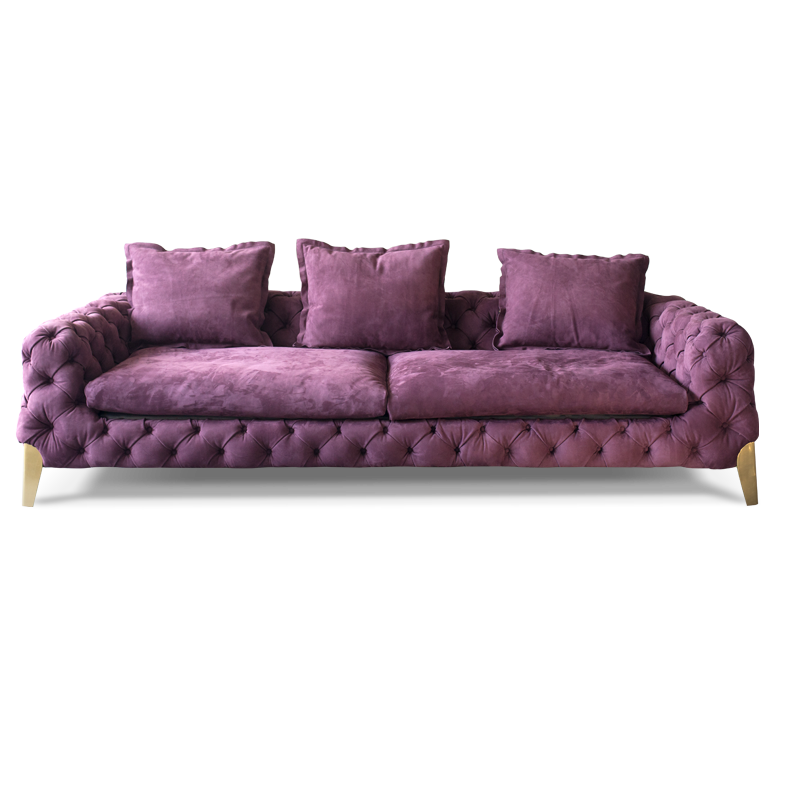 American style low copper leg sofa