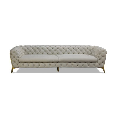 Retro high copper leg sofa