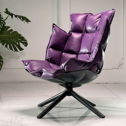 Husk swivel arm chair