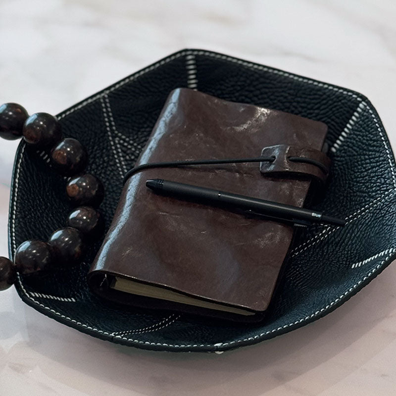 Genuine leather notebook