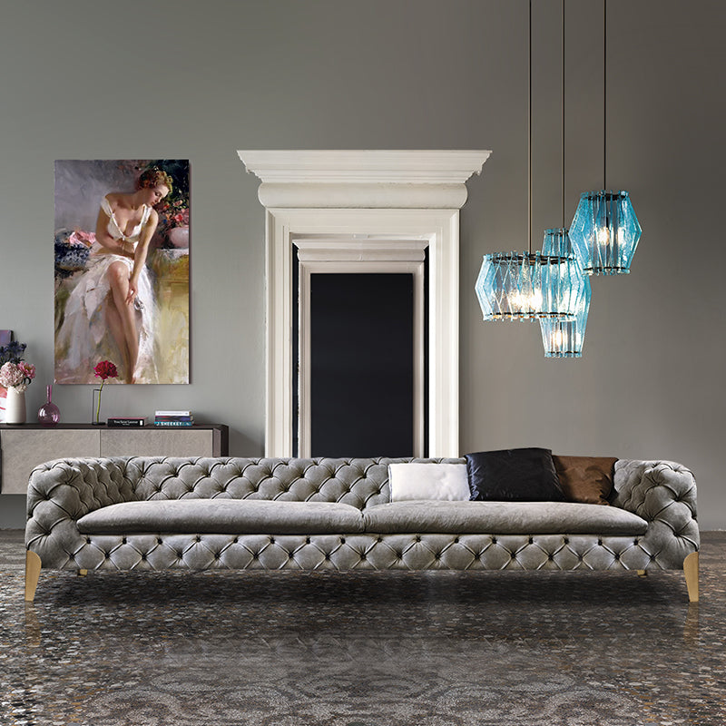 American style low copper leg sofa