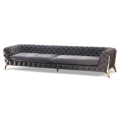 Retro high copper leg sofa