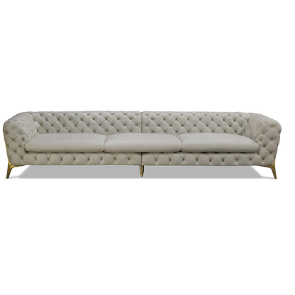 Retro high copper leg sofa