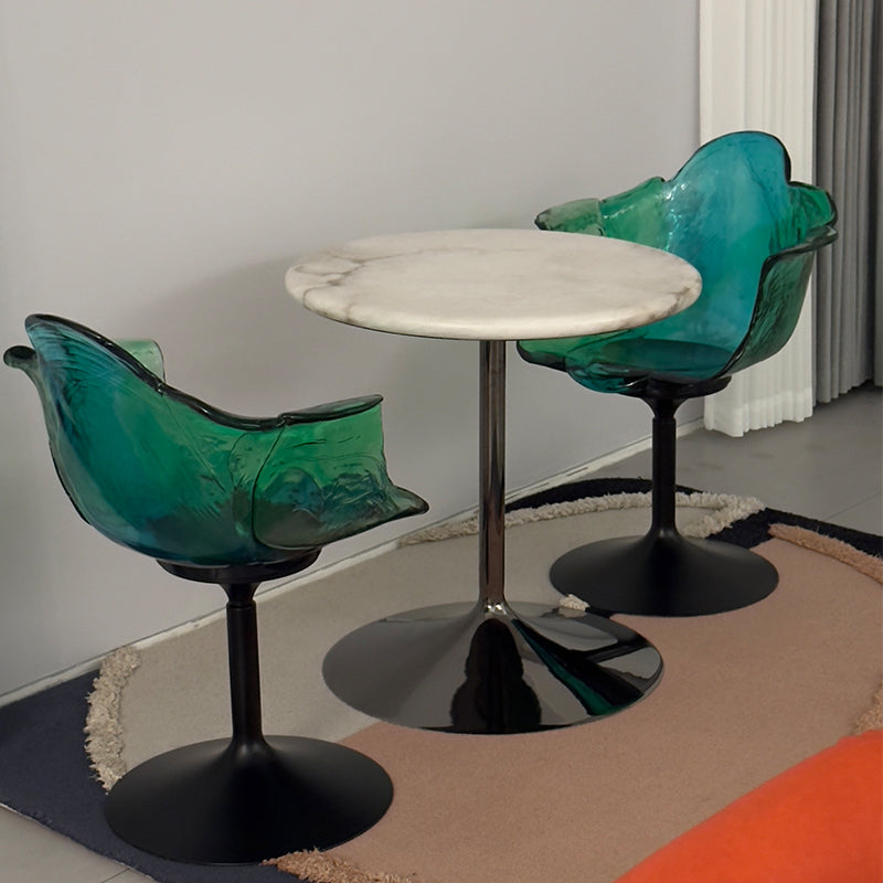 Custom glowing small round table