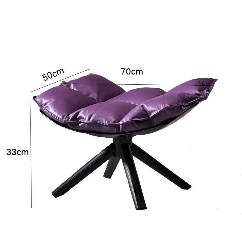 Husk swivel arm chair