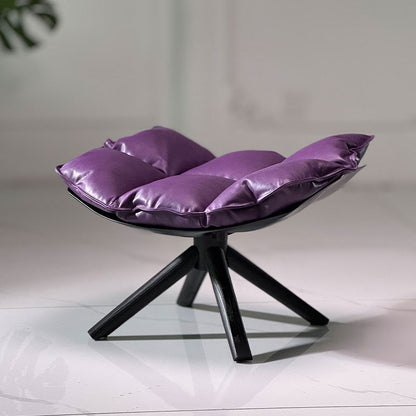 Husk swivel arm chair