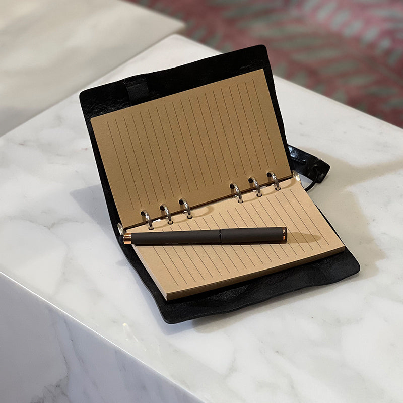 Genuine leather notebook