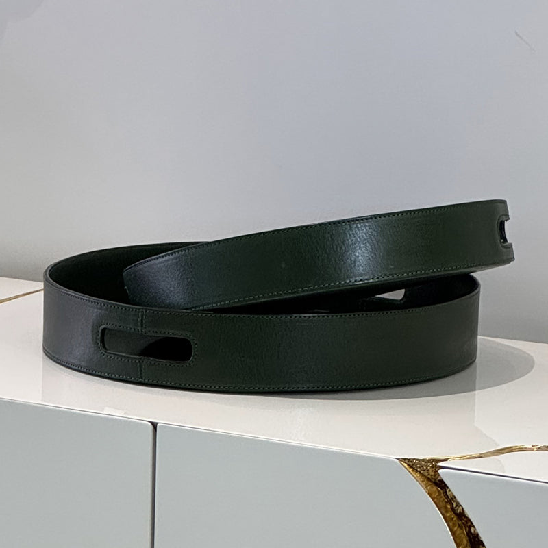 Genuine leather round tray