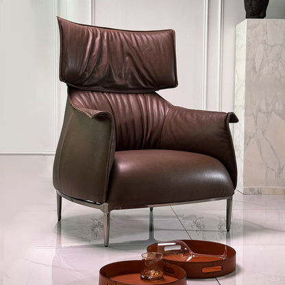 High-back leisure armchair