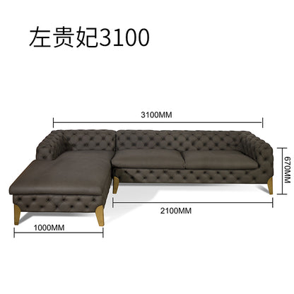 American style low copper leg sofa