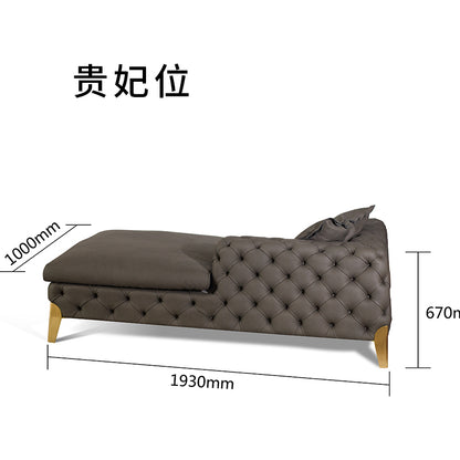 American style low copper leg sofa